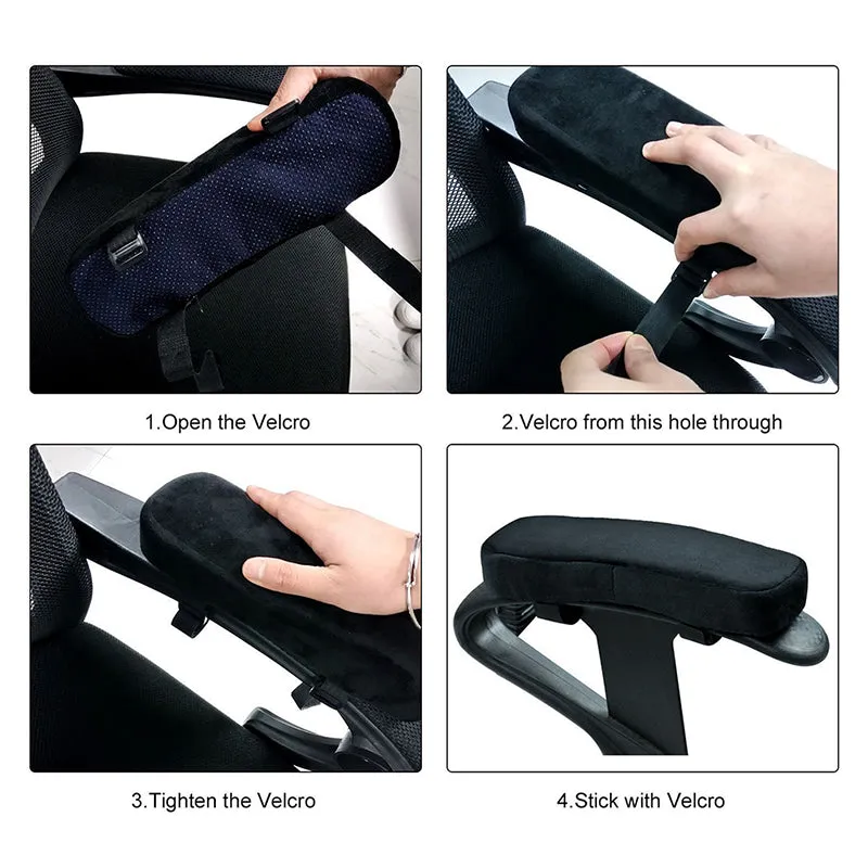 1pc Armrest Pads Covers Foam Elbow Pillow Forearm Pressure Relief Arm Rest Cover For Office Chairs Wheelchair Comfy Chair