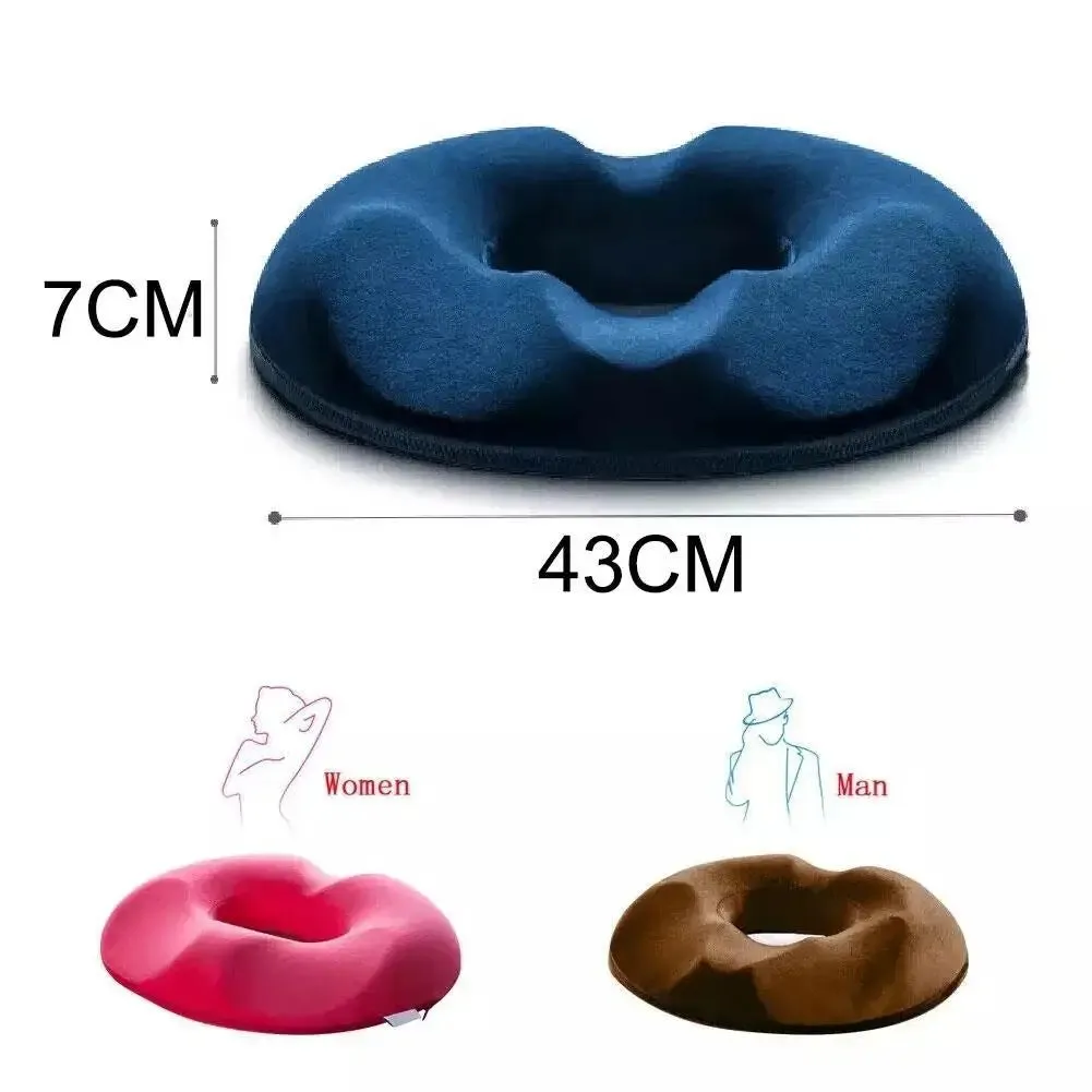 1PCS Donut Pillow Hemorrhoid Seat Cushion Tailbone Coccyx Orthopedic Medical Seat Prostate Chair for Memory Foam