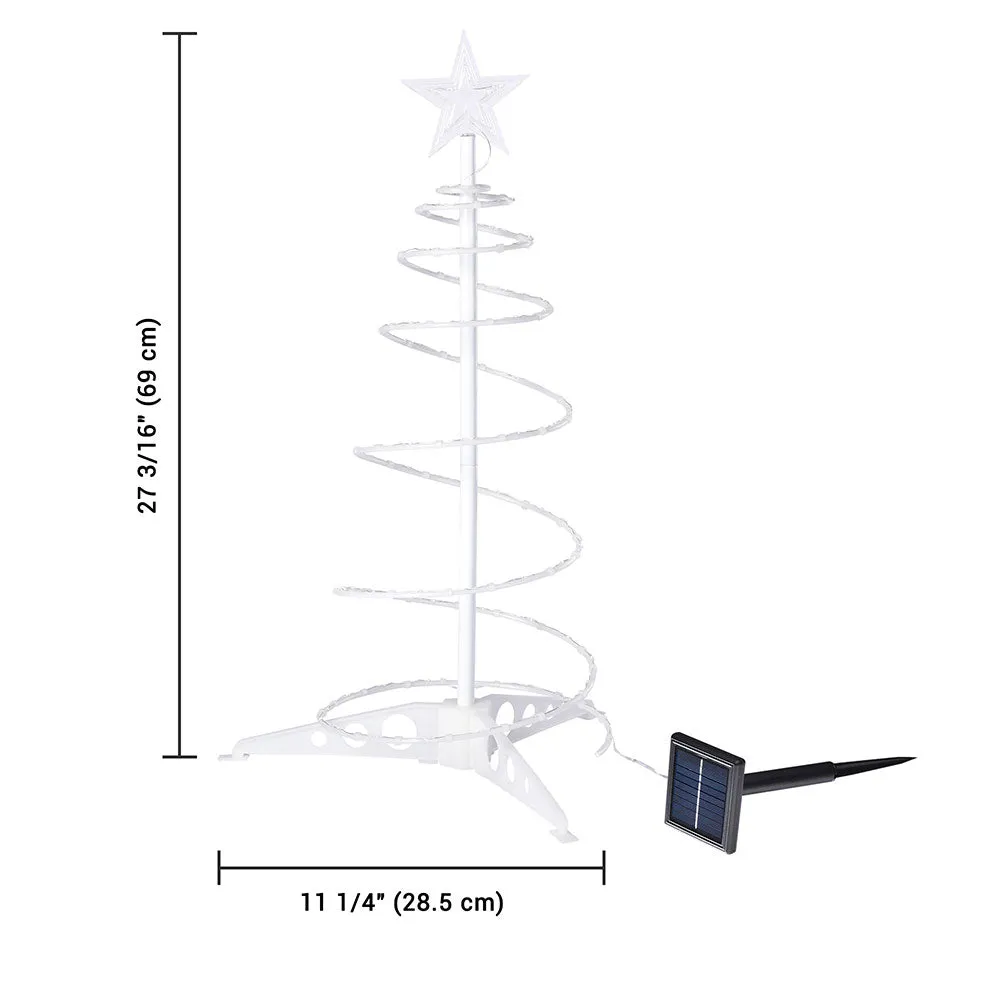 2' Lighted Spiral Xmas Tree Solar Powered