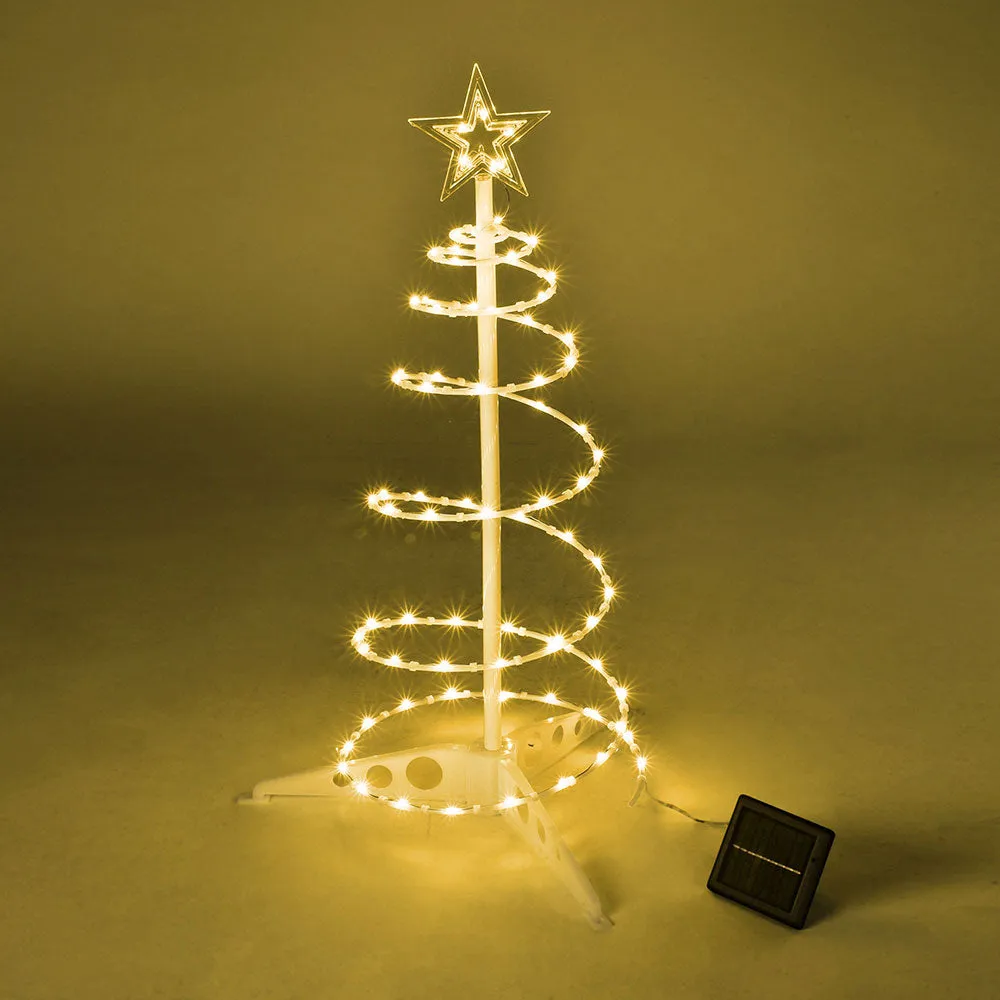 2' Lighted Spiral Xmas Tree Solar Powered