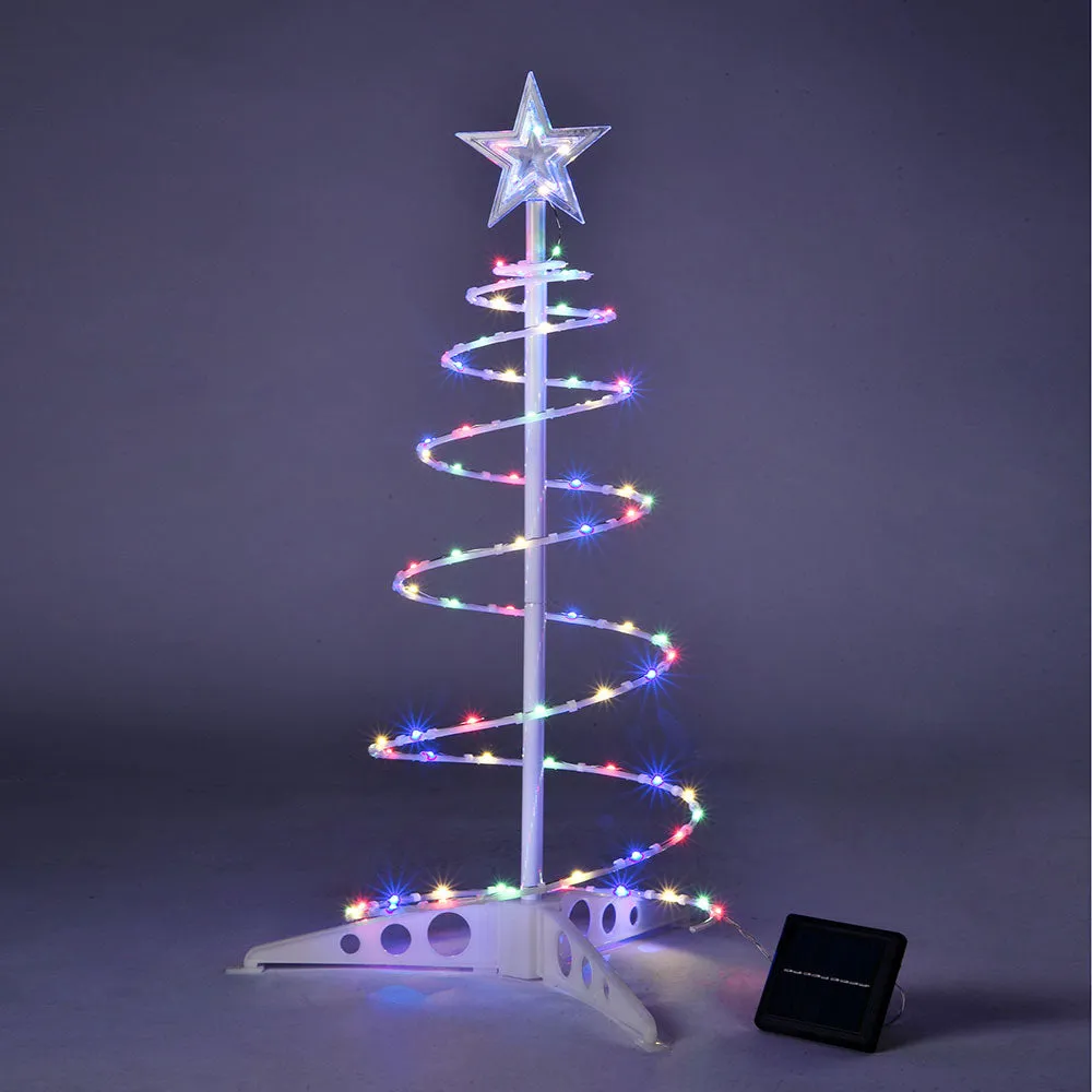 2' Lighted Spiral Xmas Tree Solar Powered