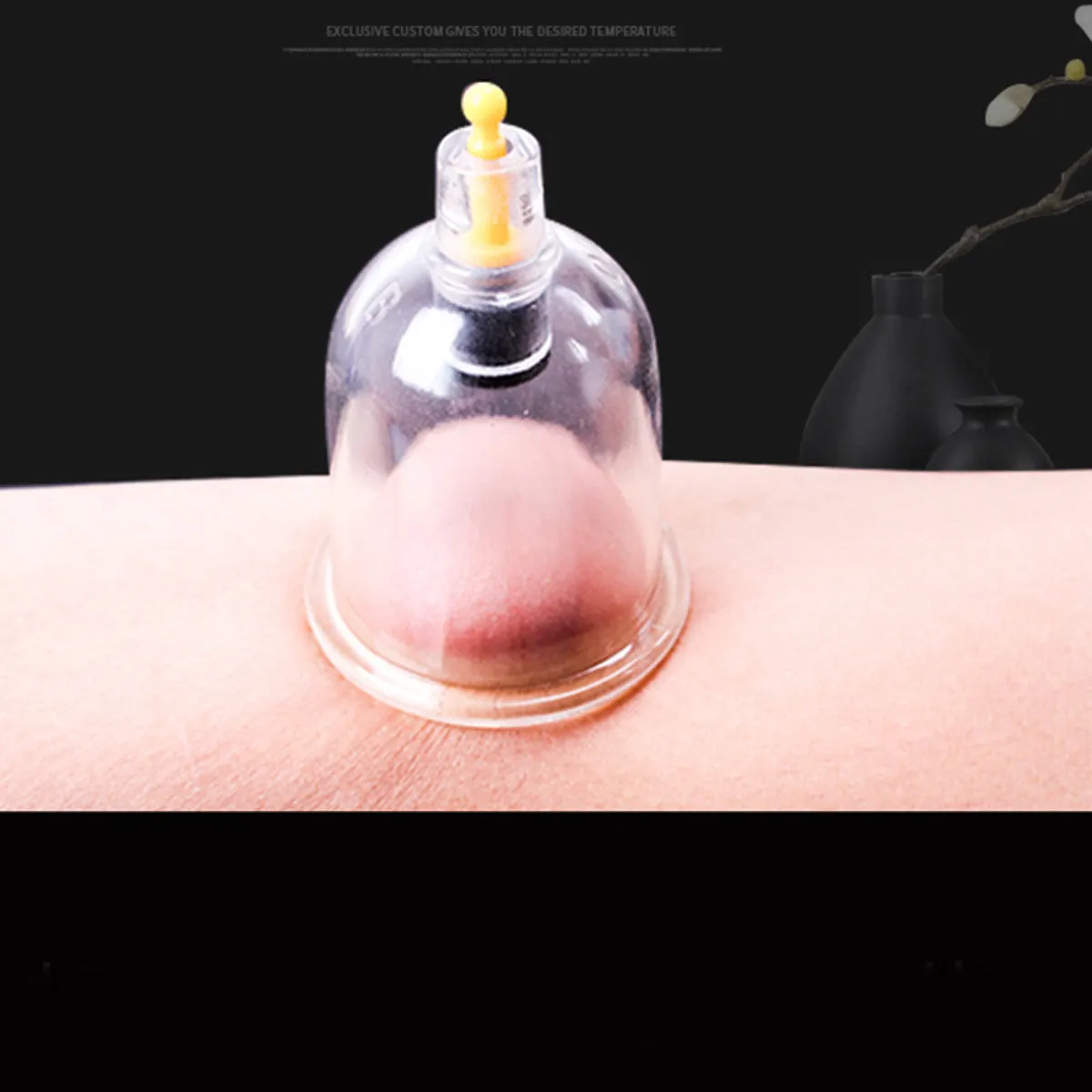 24 Cup Vacuum Cupping Set Massage Acupuncture Kit Suction Massager for Pain Relief - Device