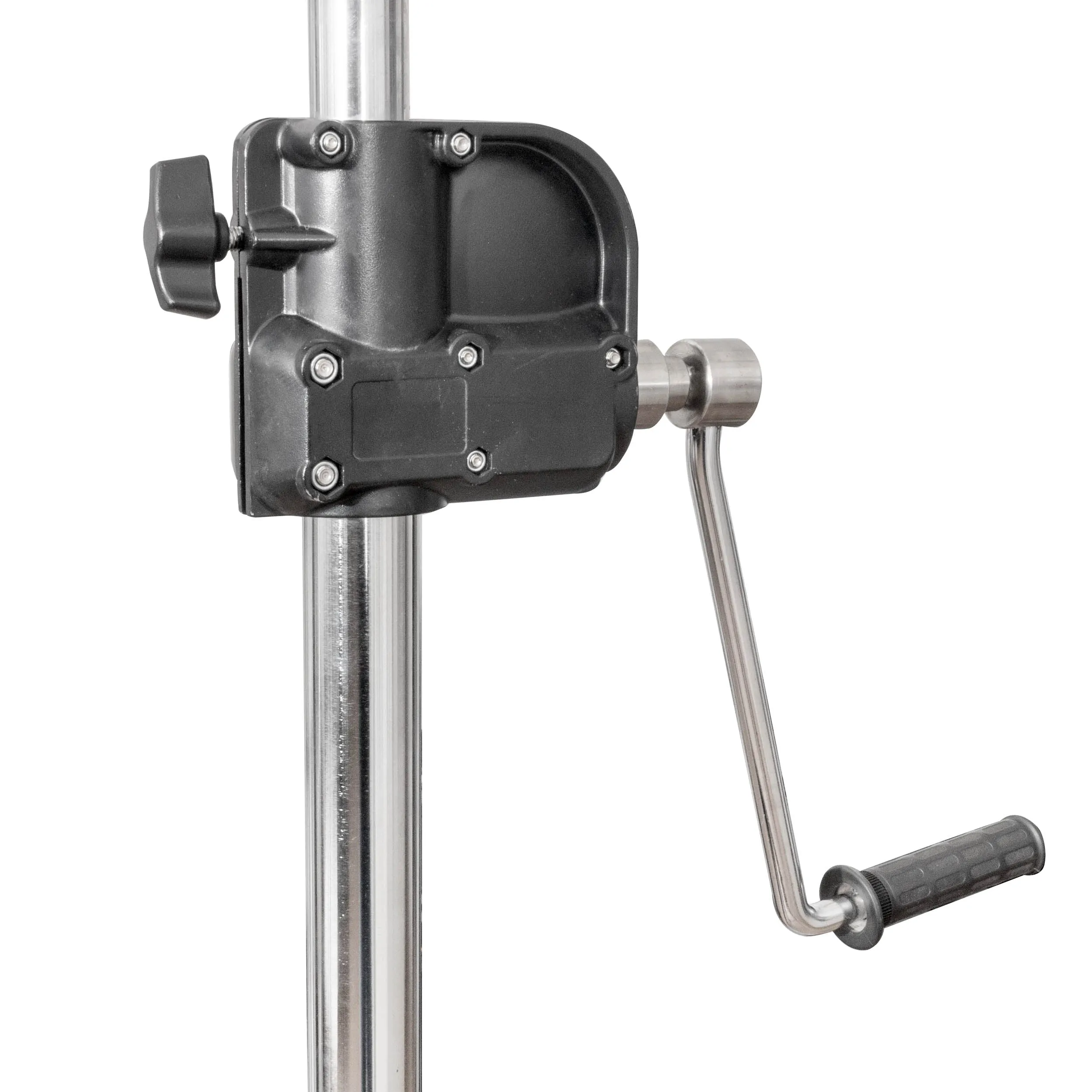 280cm Heavy-Duty Single-Riser Geared Junior Pin Wind-up Stand