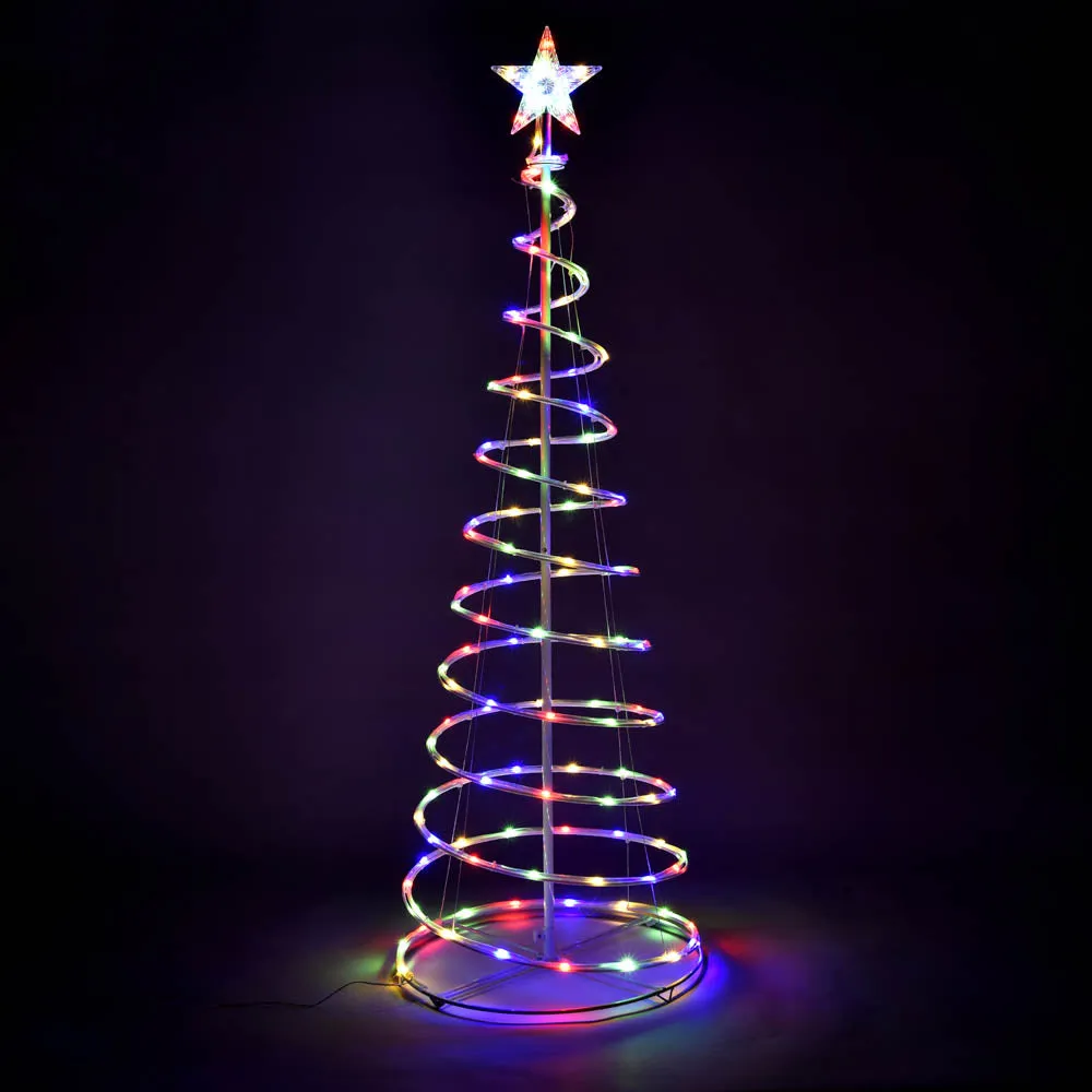 5' LED Spiral Xmas Tree USB Powered Outdoor/Indoor