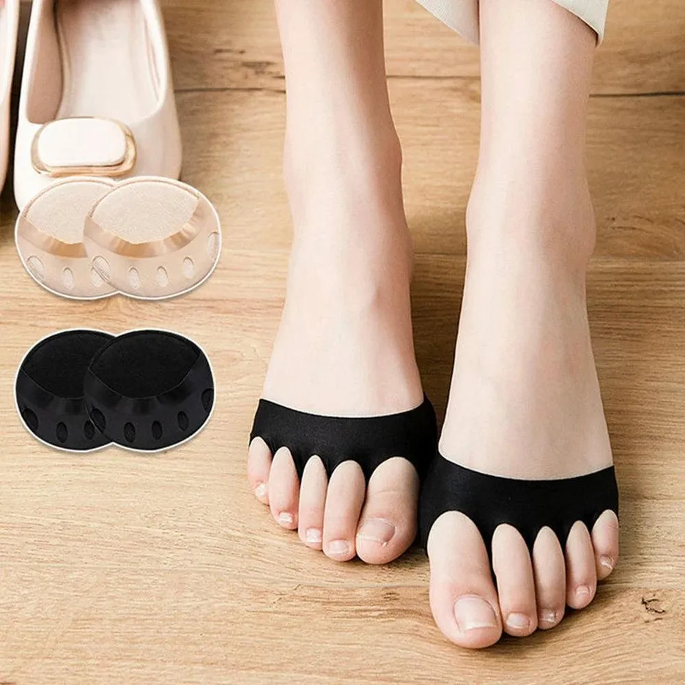 5-Toe Forefoot Pads: Stylish Pain-Relief Insoles for Women's High Heels