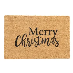 60cm x 40cm Merry Christmas Coir Door Mat - By Nicola Spring