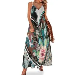 A Little Bit of Country Love Spaghetti Strap Ankle-Length Dress Long dress