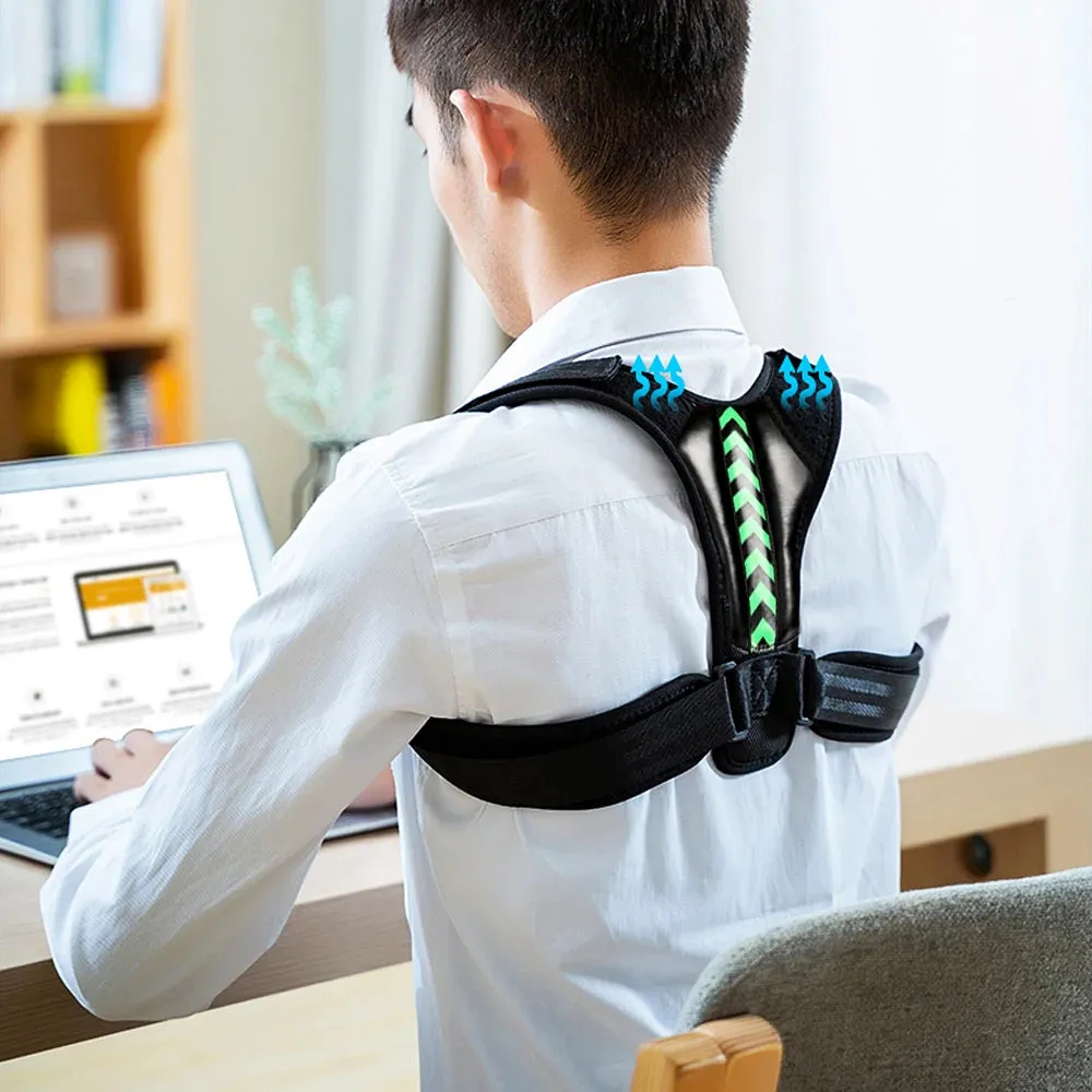 Adjustable Back Shoulder Posture Corrector Belt Clavicle Spine Support Reshape Your Body Home Office Sport Upper Back Neck Brace