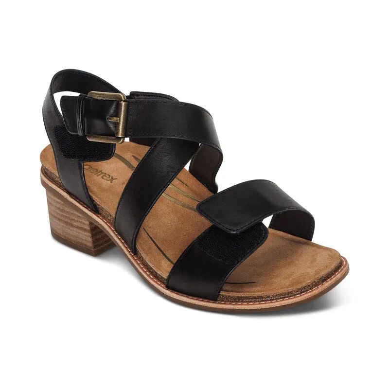 Aetrex Kristin Black Women's Sandal