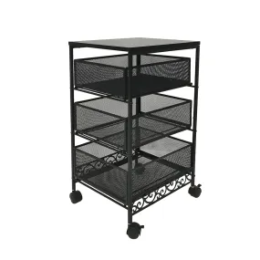 Agata Metal Mesh Trolley