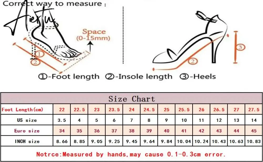 Aiertu Spring Autumn Shallow Mouth Pumps Sexy Pointed Toe Back Buckle High Heels Pumps Summer Sandals 8 CM 6 CM Women Shoes