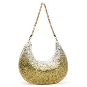 Allie Handbag in Gold Ombre Crystal