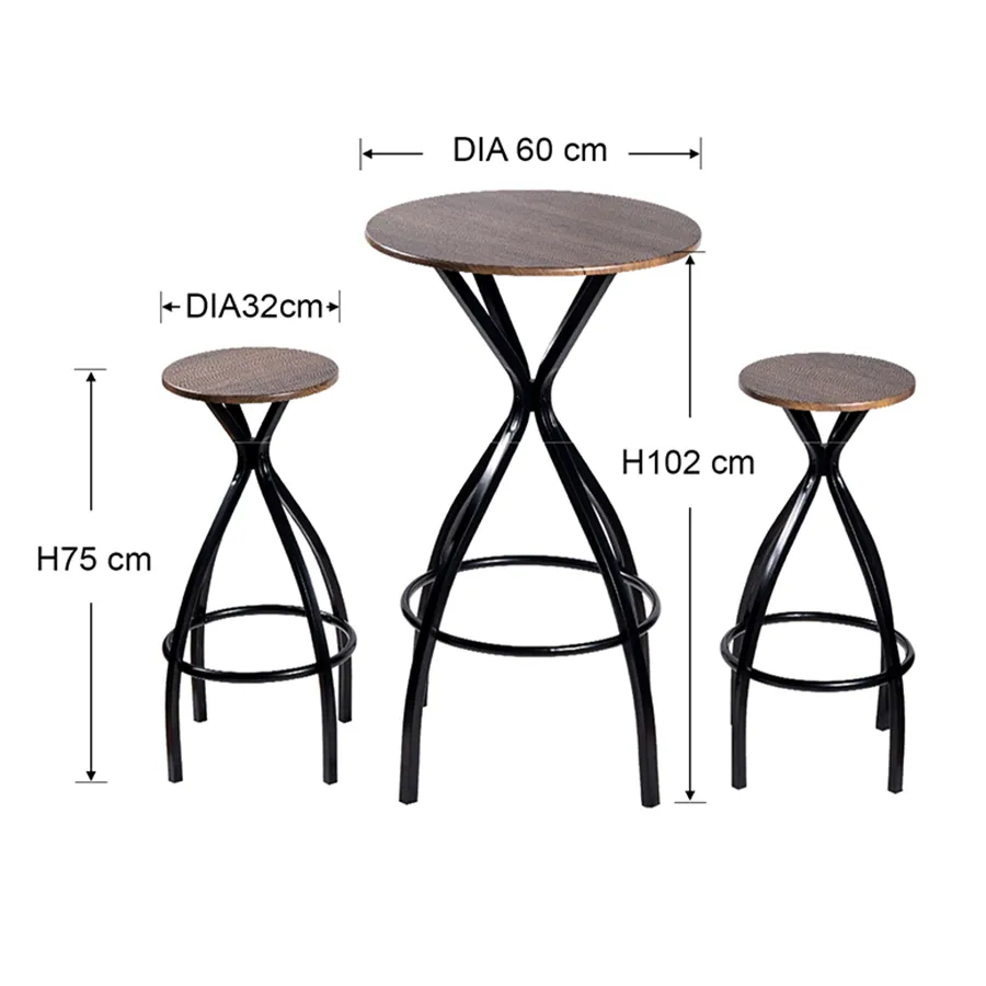 Arietta 2 Seater Pub Set