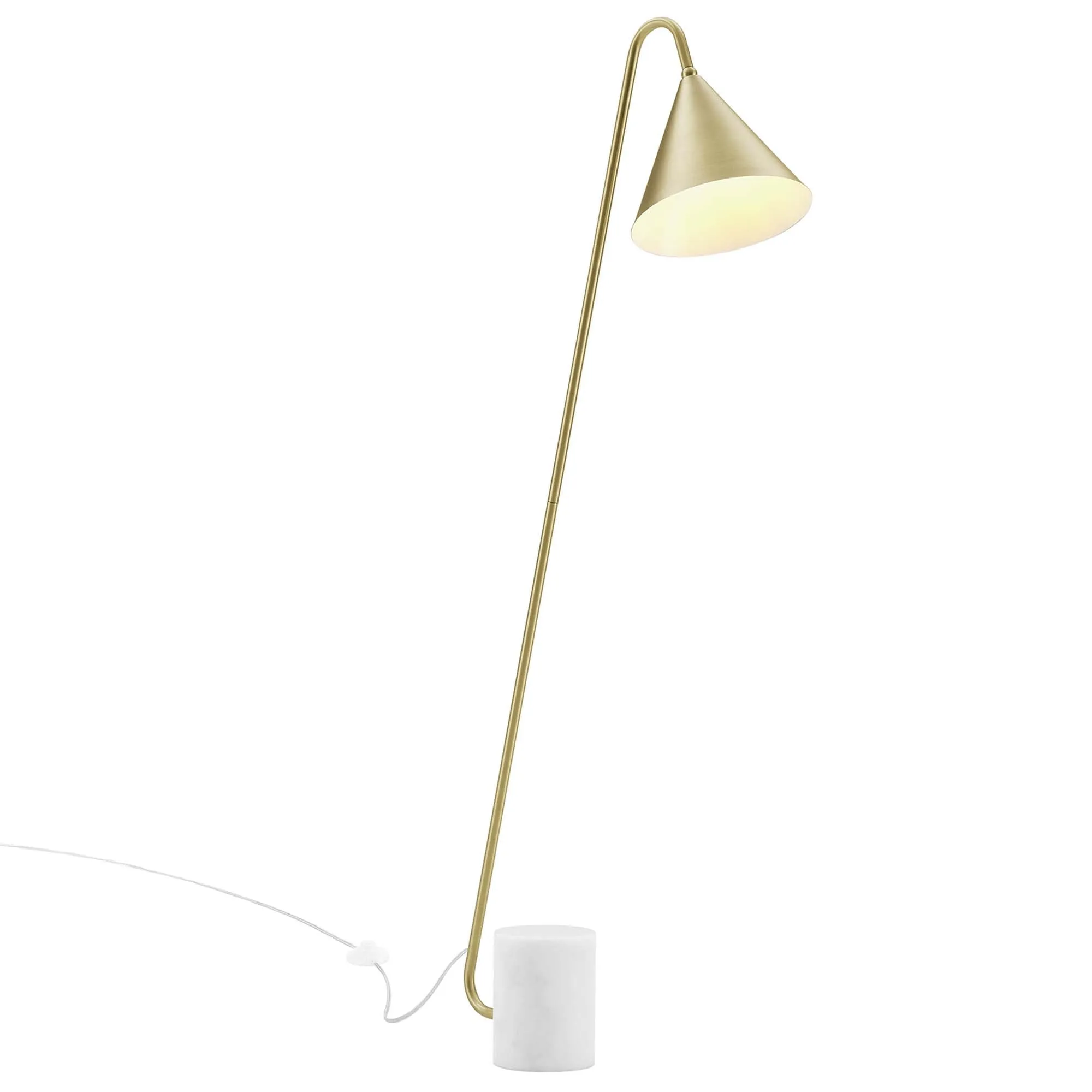 Ayla Marble Base Floor Lamp by Modway