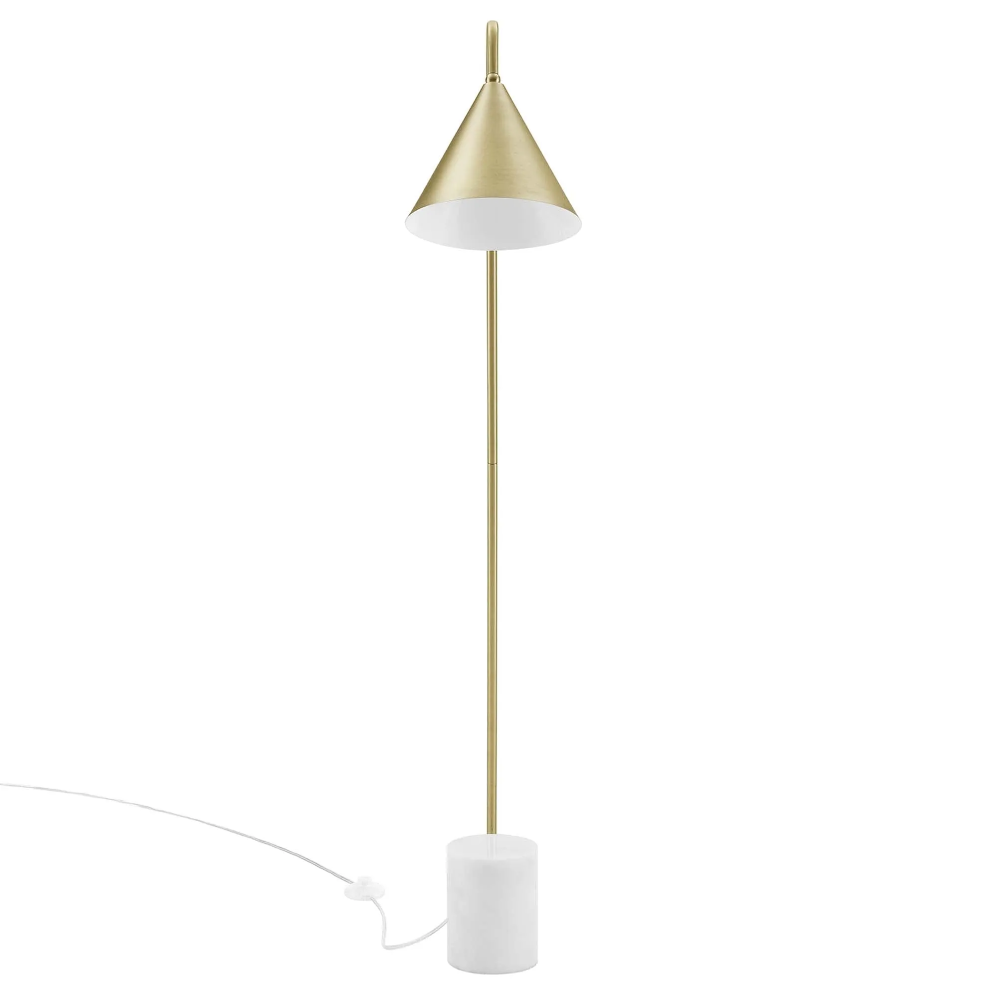 Ayla Marble Base Floor Lamp by Modway