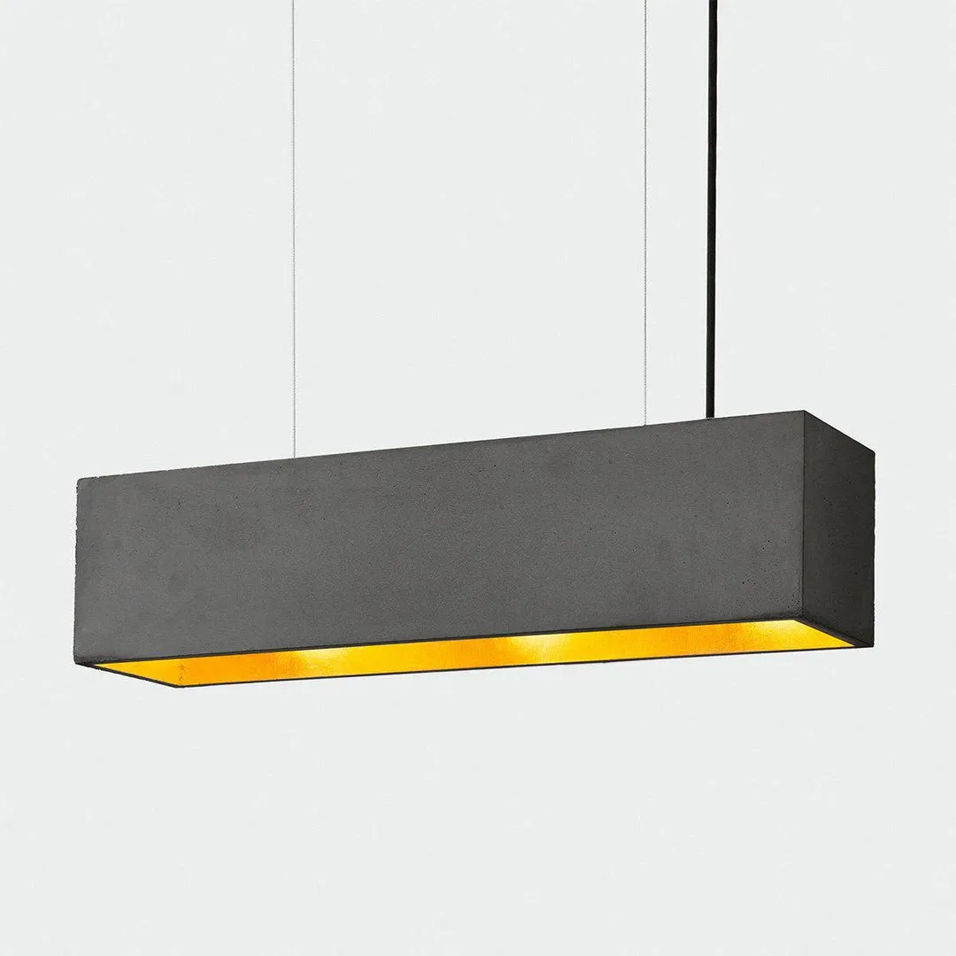 B4 Concrete Pendant Light - Dark Grey - GANTlights