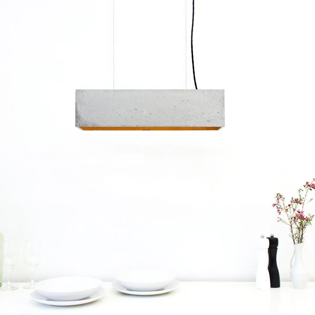 B4 Concrete Pendant Light - Light Grey - GANTlights