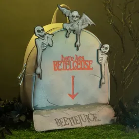 Beetlejuice Tombstone Glow-in-the-Dark Mini-Backpack - Entertainment Earth Exclusive