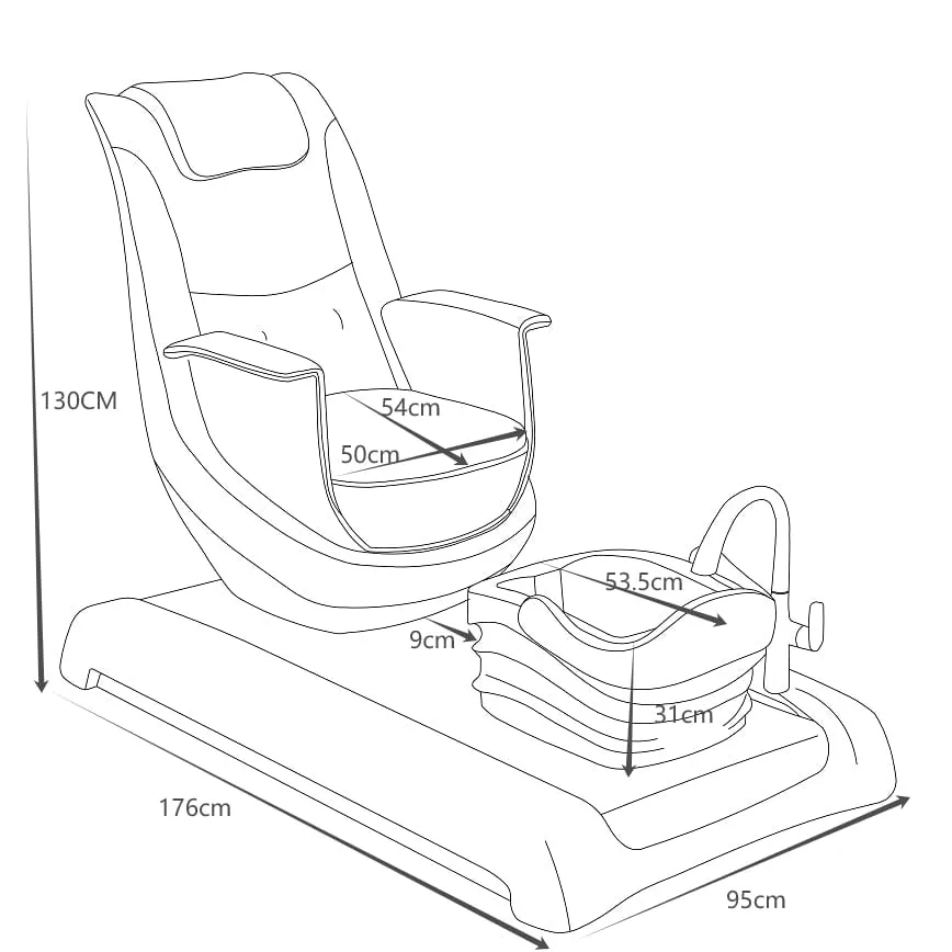 BeNoravo Fashion Modern Pedicure Spa Chair