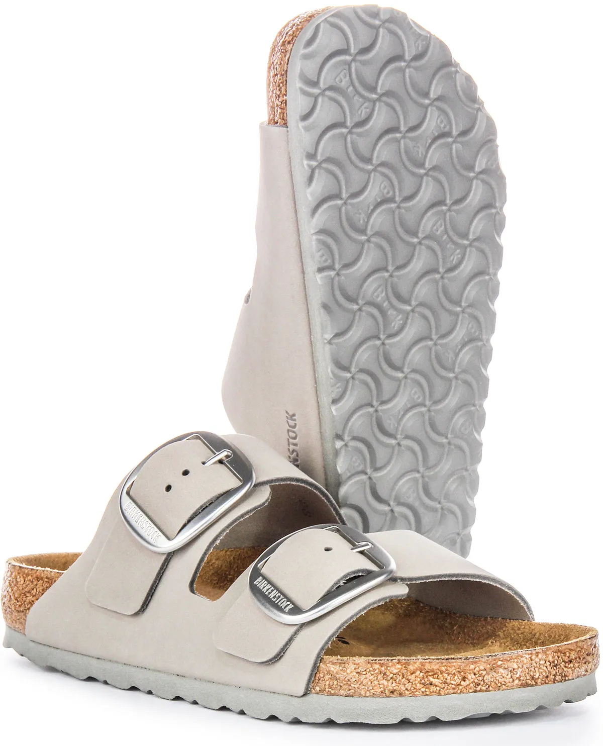 Birkenstock Arizona Big Buckle In Grey | Regular Fit