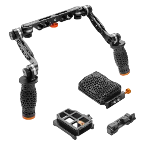 Bright Tangerine LeftField 3 KASBAH System - Shoulder Pad   15mm LWS/Studio Handle Kit