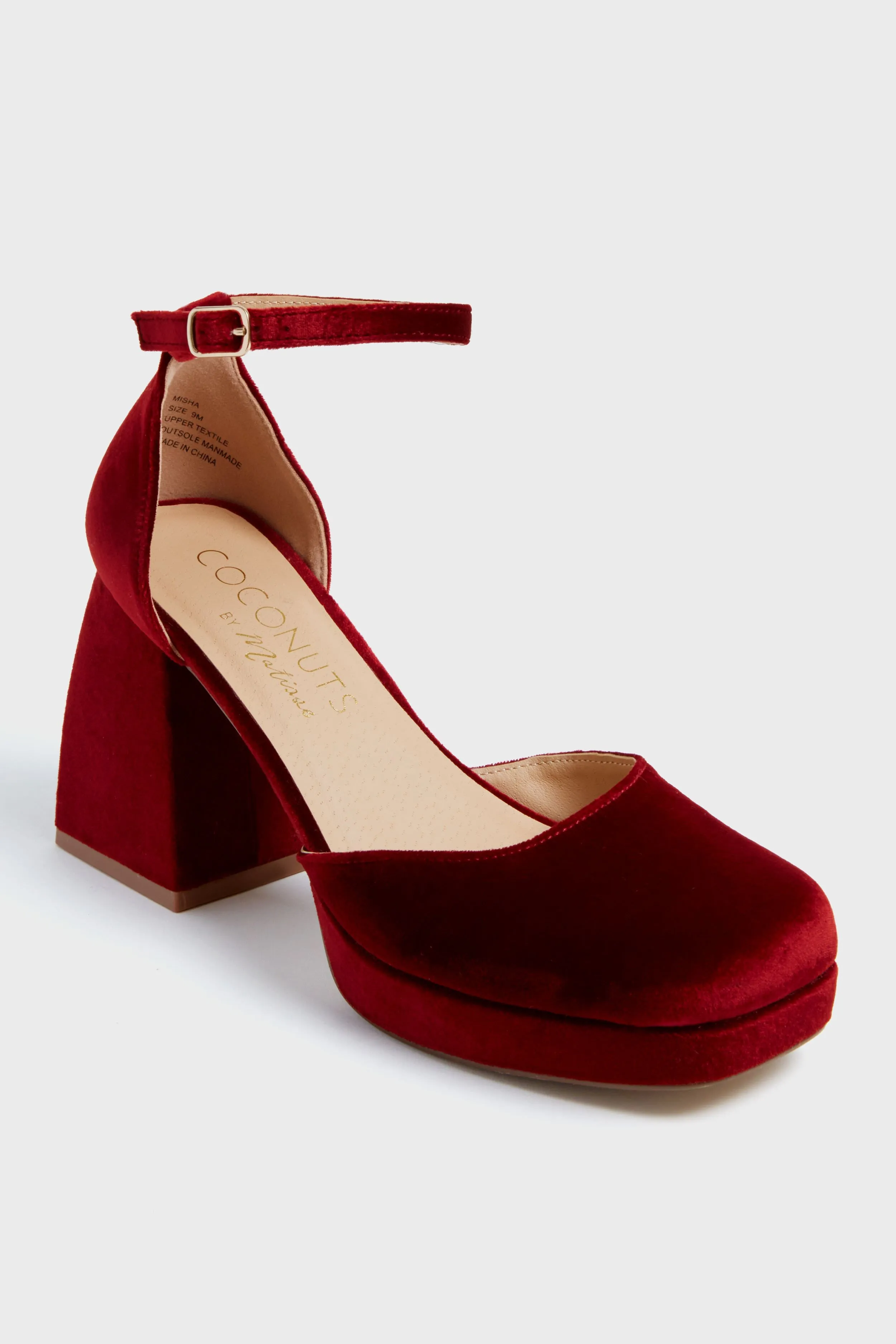 Burgundy Misha Heels