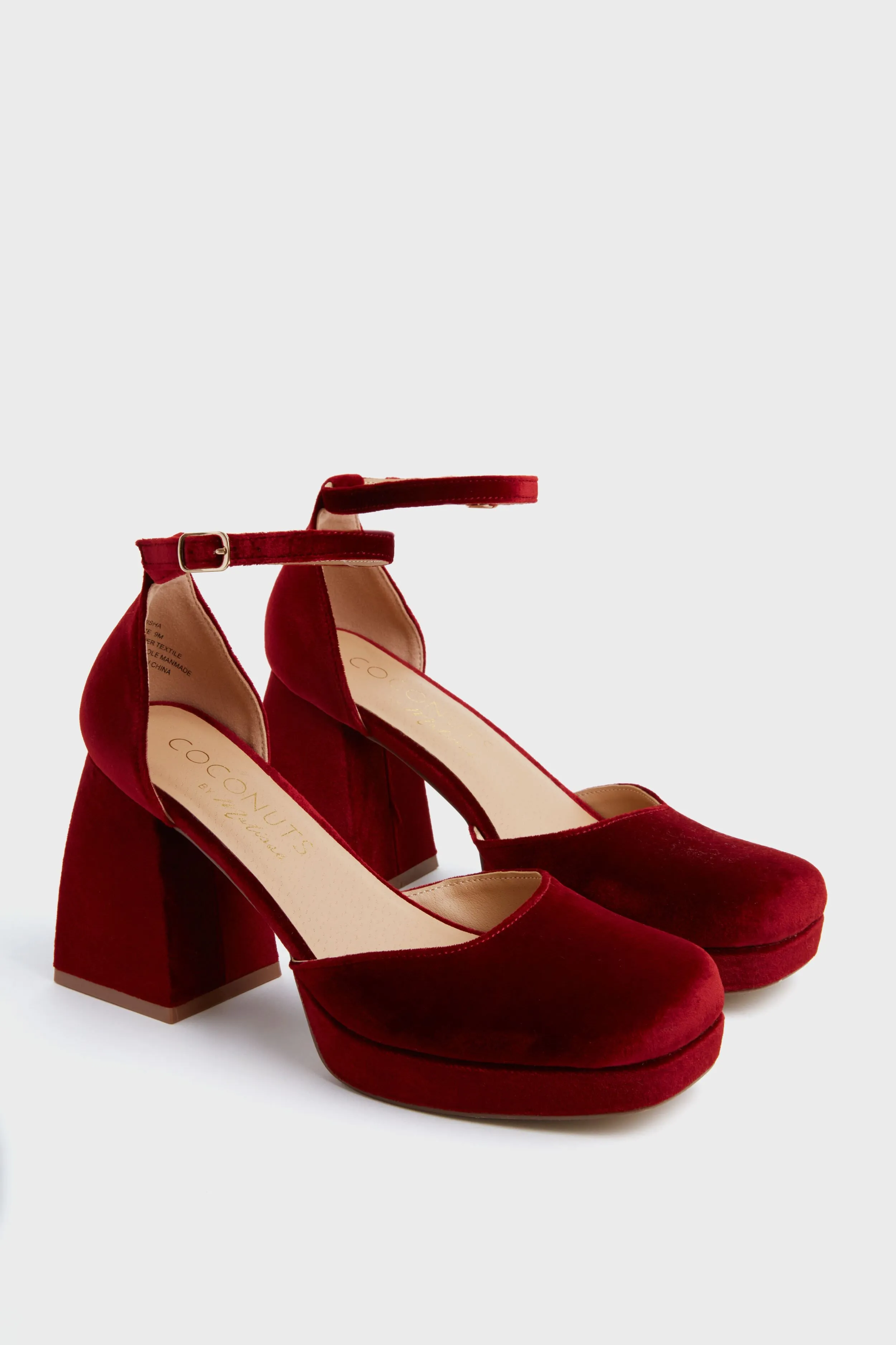 Burgundy Misha Heels