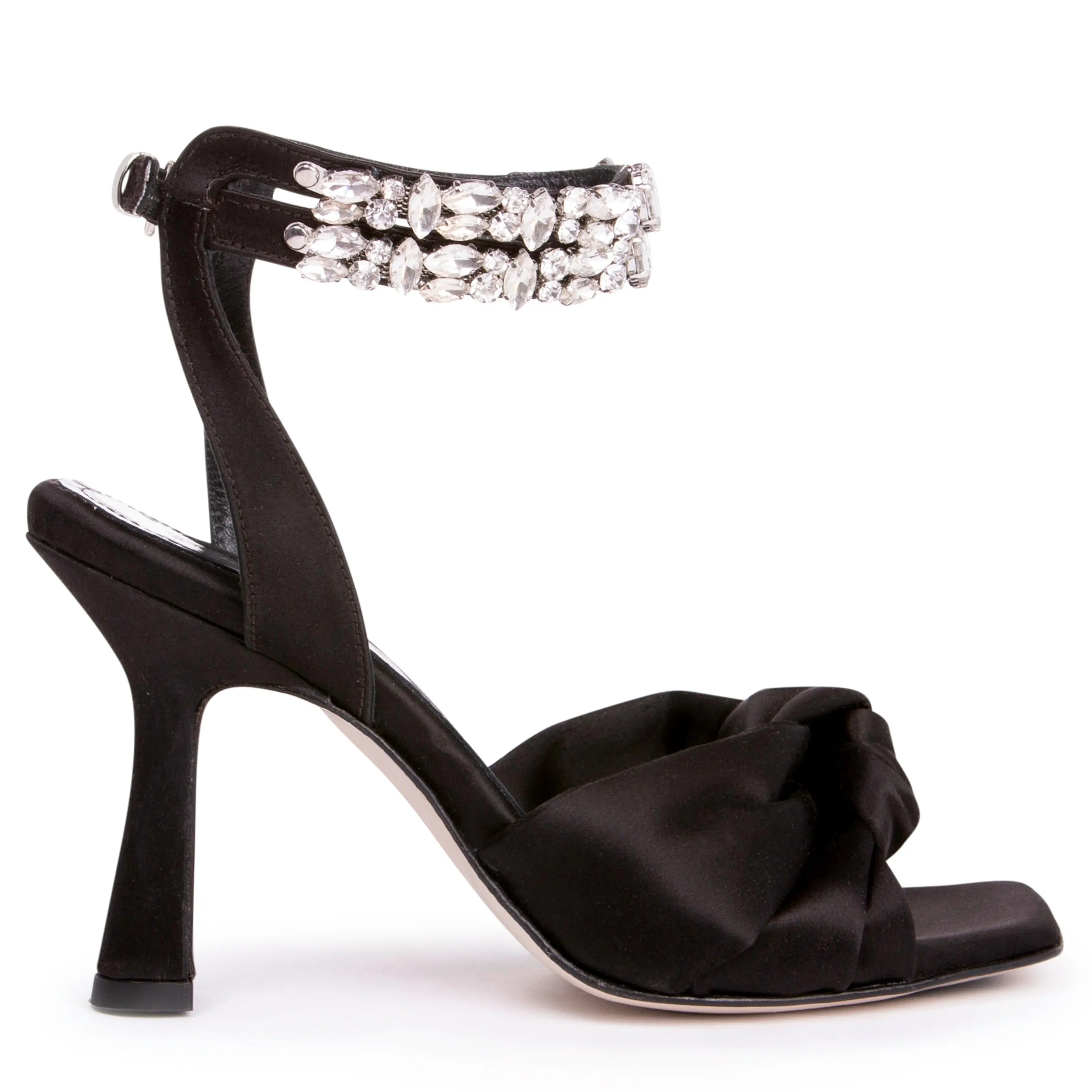 Callie Silk Satin Sandal