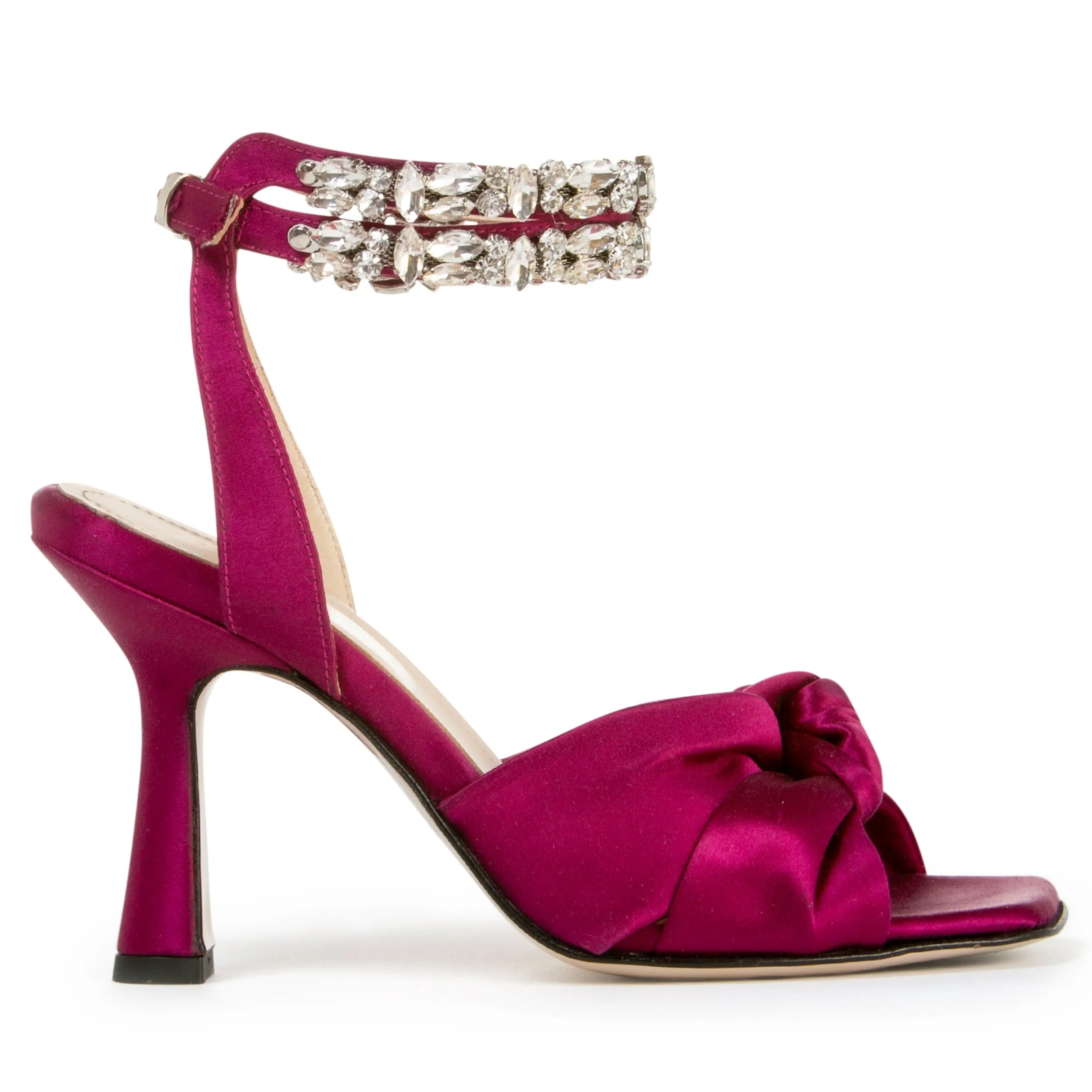 Callie Silk Satin Sandal