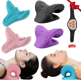 Cervical Spine Stretch Neck Shoulder Relaxer Cervical Muscle Relaxation Massage Pillow Spine Correction