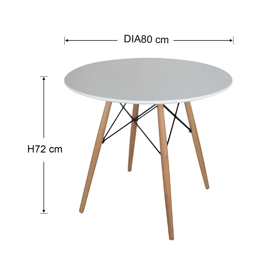 Clarisse 2-Seater Round Dining Table