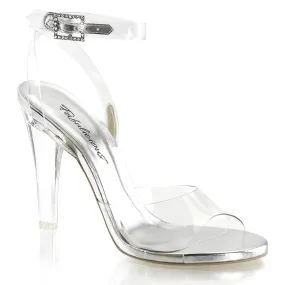 CLEARLY-406 Clear, 4 1/2" Heels