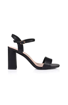 Crane Block Heel Black Softee