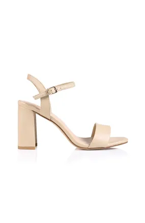 Crane Block Heel Nude Softee