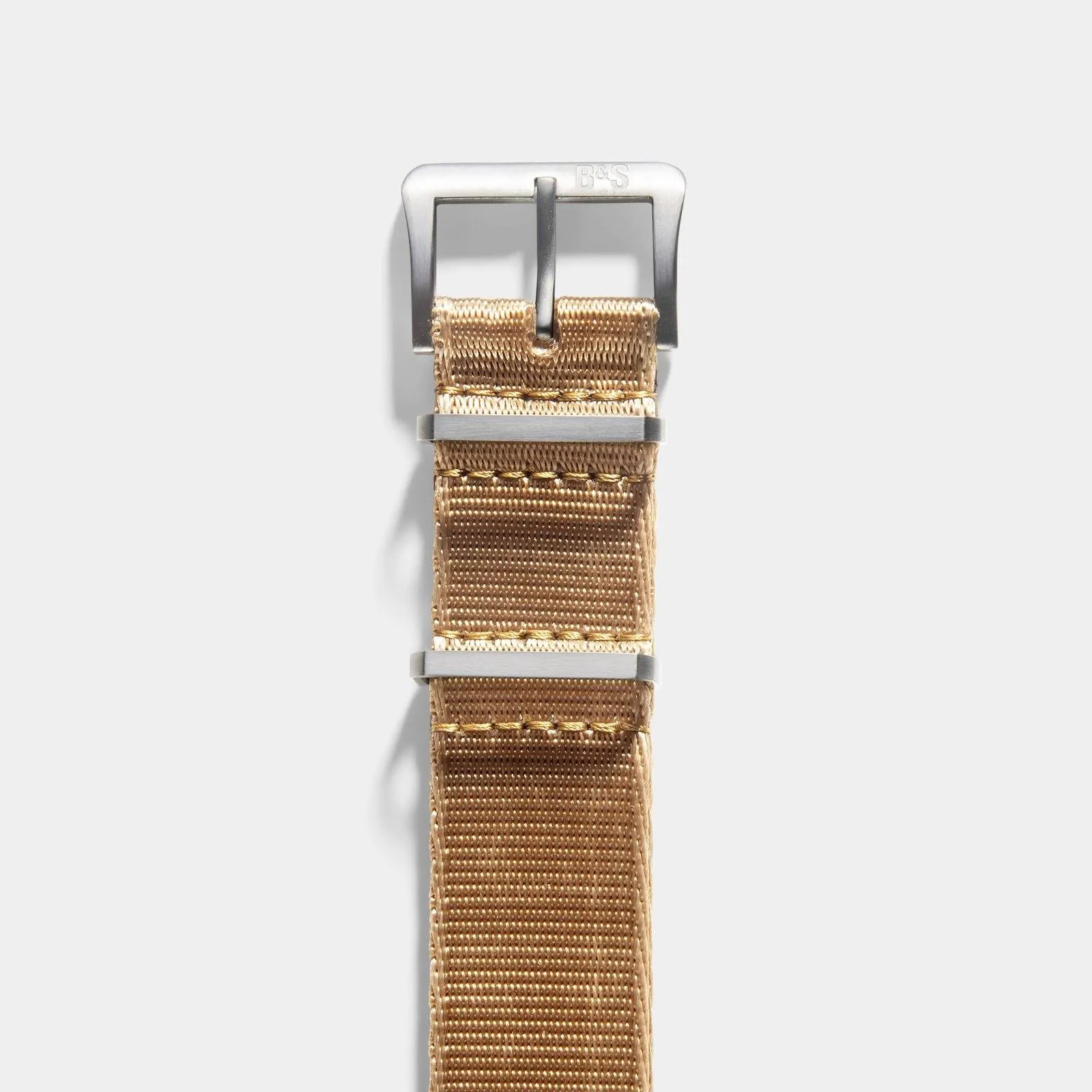 Deluxe Nylon Single Pass Watch Strap Coyote Brown