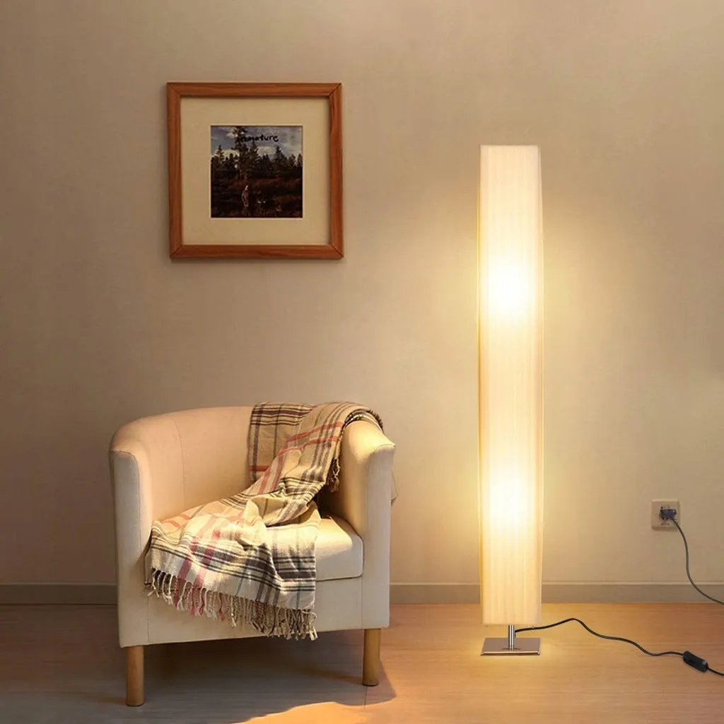 Dimmable LED Floor Lamp with Flexible Lighting Angle and Optional Colors