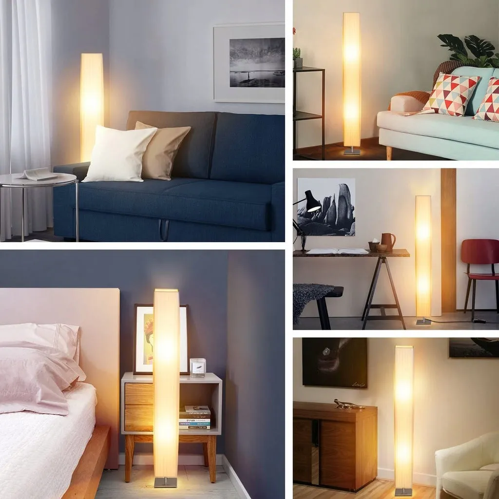 Dimmable LED Floor Lamp with Flexible Lighting Angle and Optional Colors