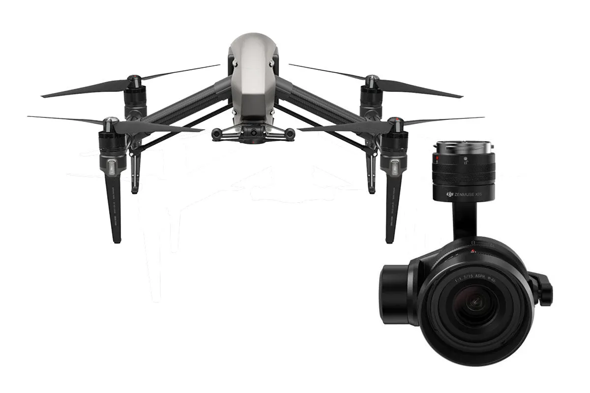 DJI Inspire 2 Advanced Combo with Zenmuse X5S Camera CinemaDNG and Apple ProRes