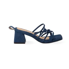 Double Chinese Knot Heels (Dark Denim)