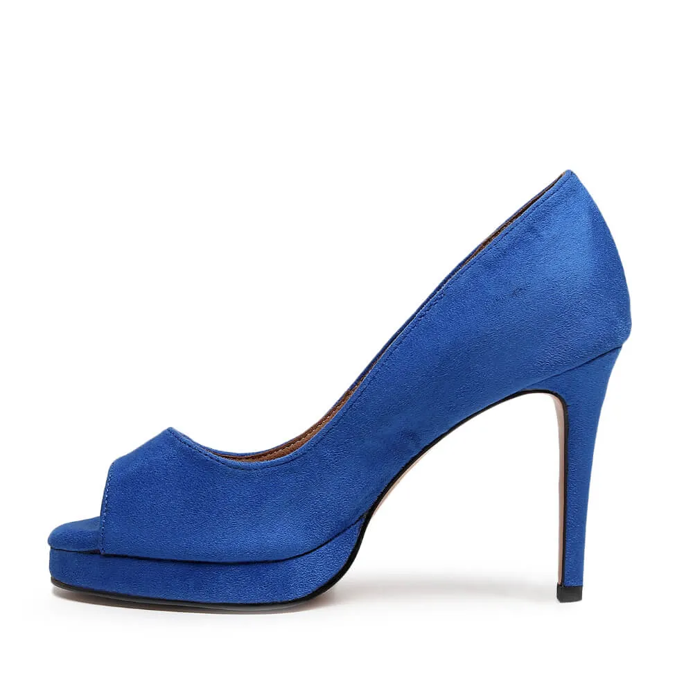 Dulce - Blue Vegan Suede - Street Sole