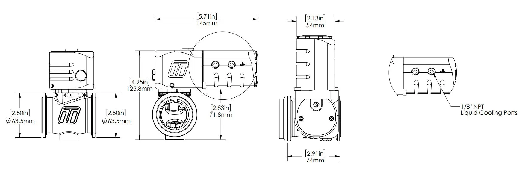 Electronic StraightGate40 eSG40 External Wastegate