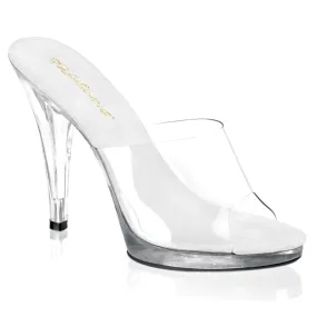 Flair-401 Clear, 4 1/2" Heels