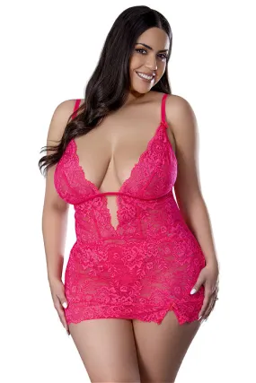 Flity & Fierce- Curvy Size Light Reactive Chemise