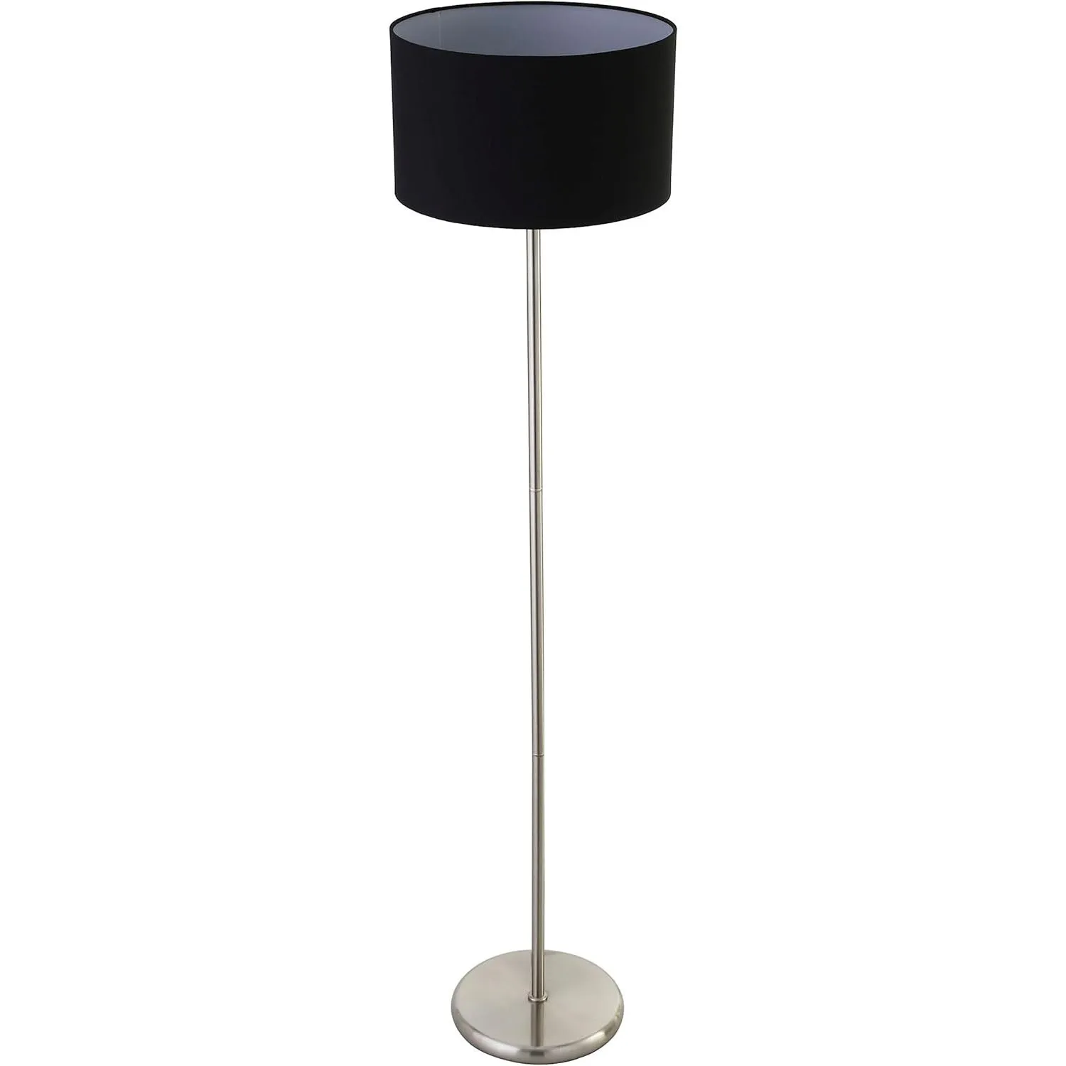 Floor Standing Lamp with LED Bulb - 13.7" x 13.7" x 56.8", Metal, Black Shade