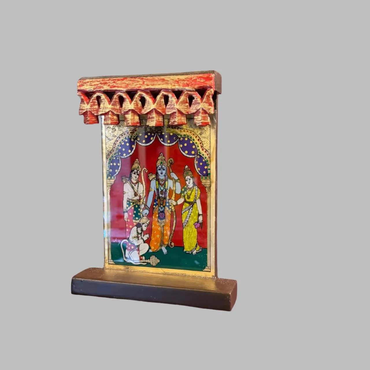 Framed glass Tanjore  Painting ( Ram Darbar)  : 4