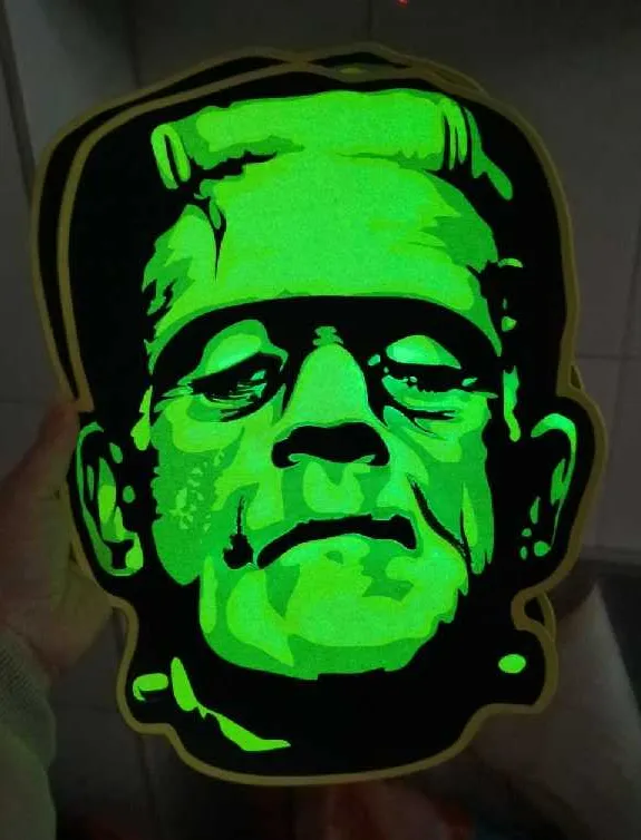 Frankenstein Head Glow Backpack