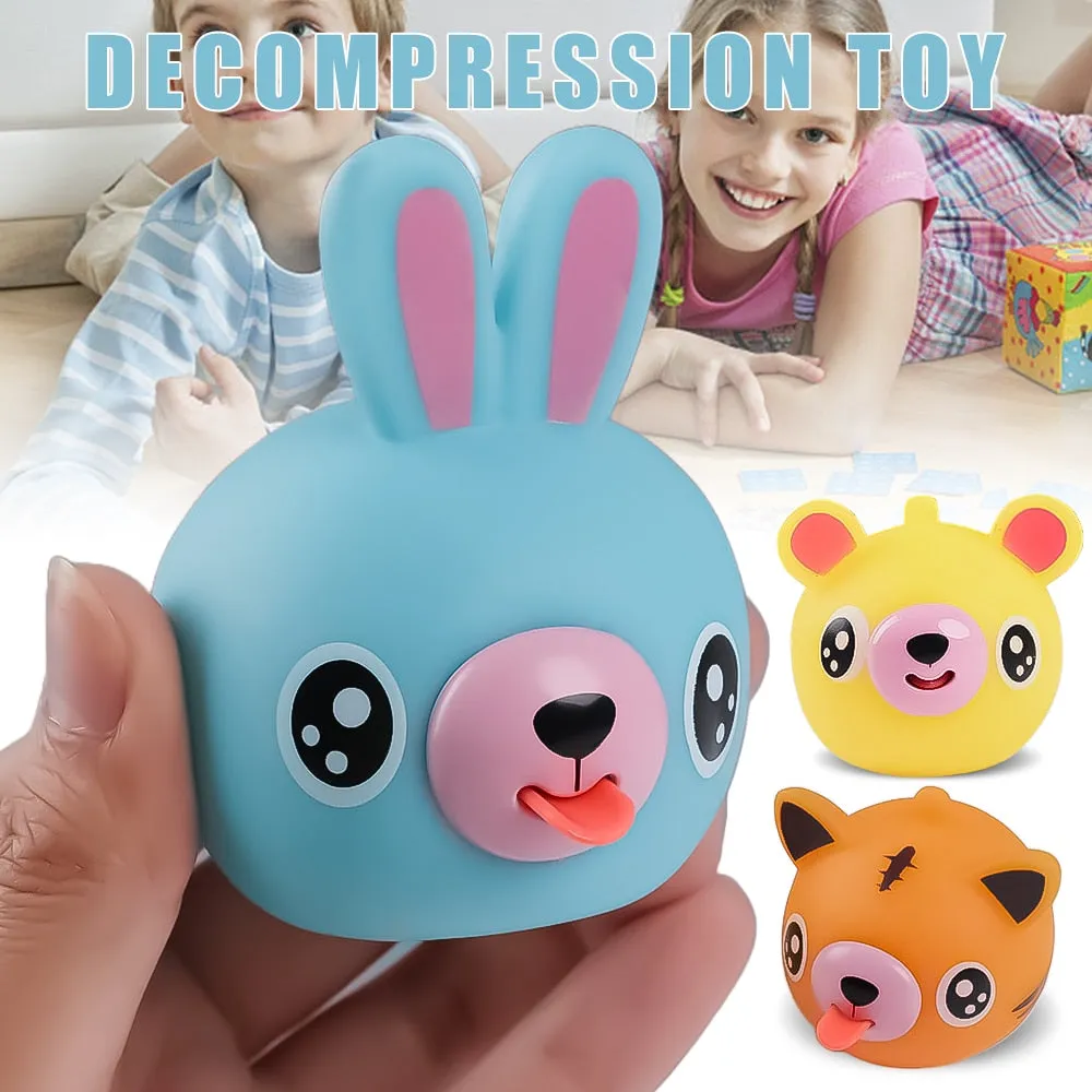 Funny Talking Animal Pinch Press Ball Tongue Out Stress Reliever Toys for Kids Adult Baby Toy 2023 Soft Rebound Toy Slow Rising