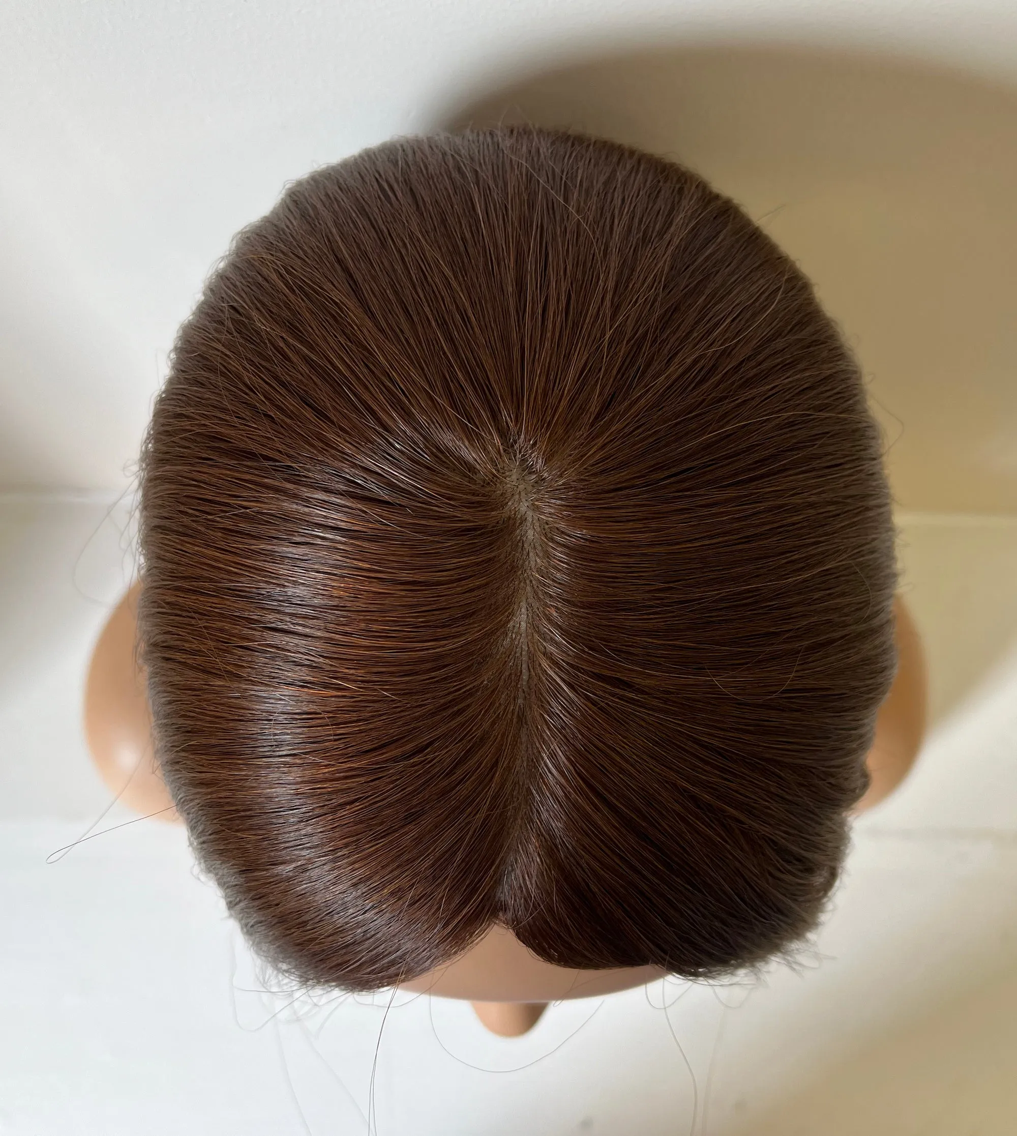 Her Hair My Head | AUTUMN | Super Flat topper | 7x7" base | Silk top | 14" length