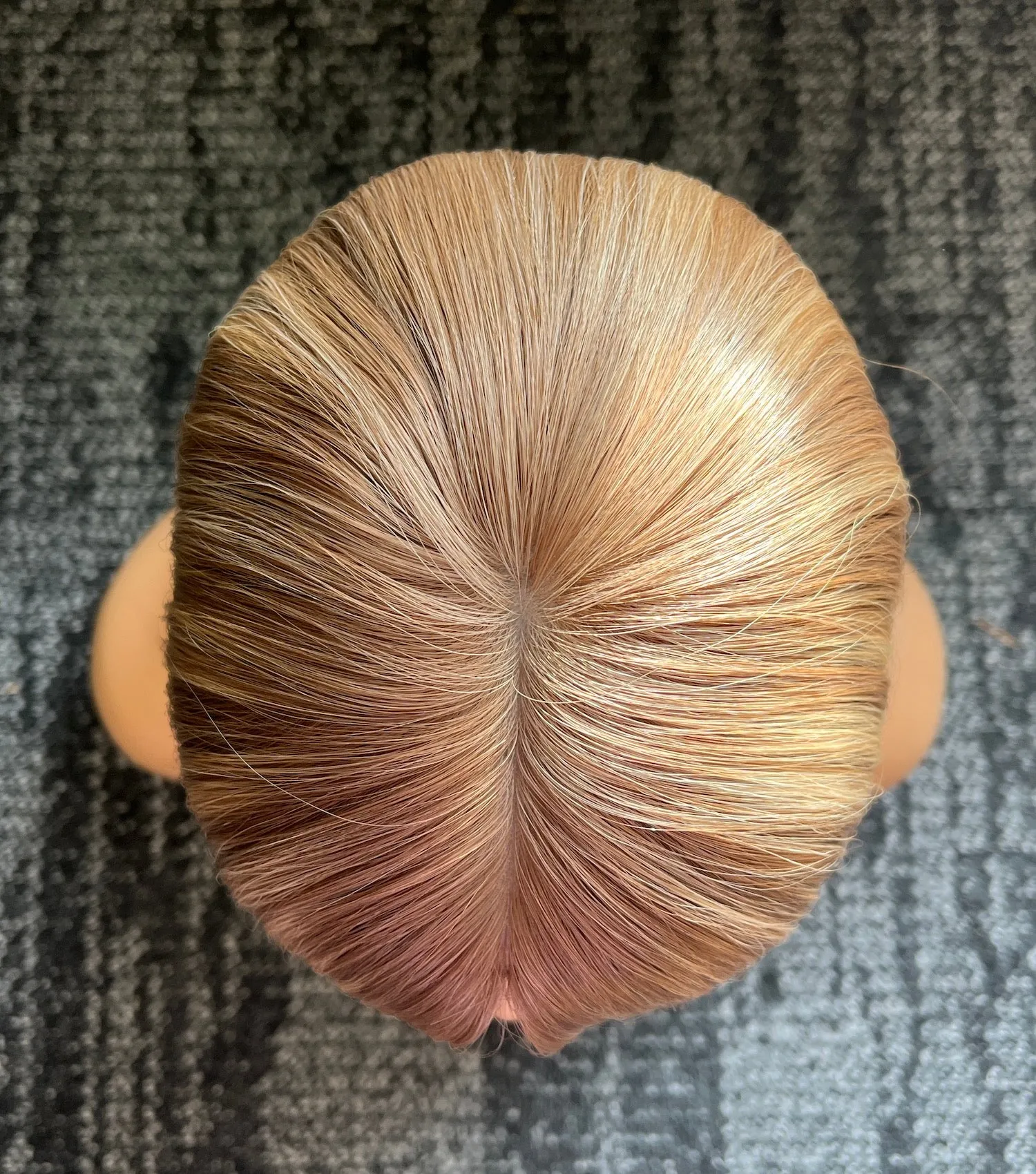 Her Hair My Head | BETHANY | Super Flat topper | 7x7" base | Silk top | 16" length