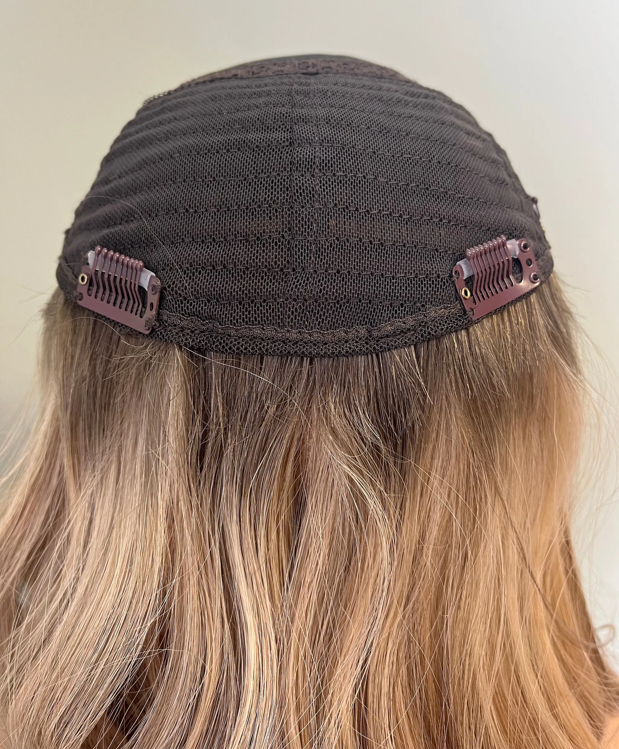 Her Hair My Head | CHARLIE | Super Flat topper | 7x7" base | Silk top | 16" length